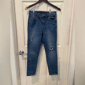 Aeropastel high rise distressed jegging. Like new size 8